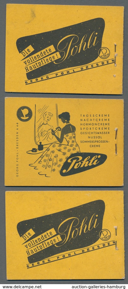 DDR - Markenheftchen: 1955, DDR-Heftchen Mit Leichten Alterungsspuren (kl. Flecke, Knick), Optisch S - Booklets