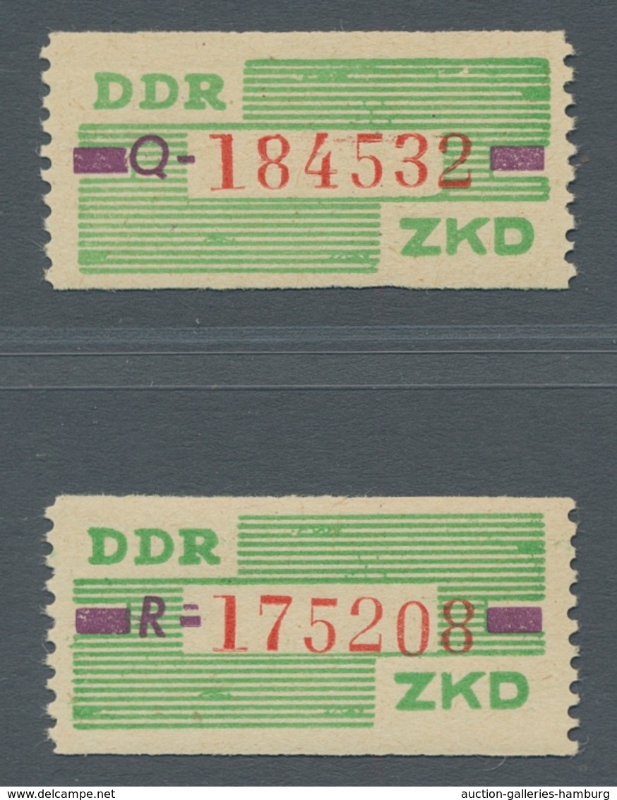 DDR - Dienstmarken B (Verwaltungspost A / Zentraler Kurierdienst): 1959, "10 Pfg. 5. Ausgabe", Zwei - Other & Unclassified