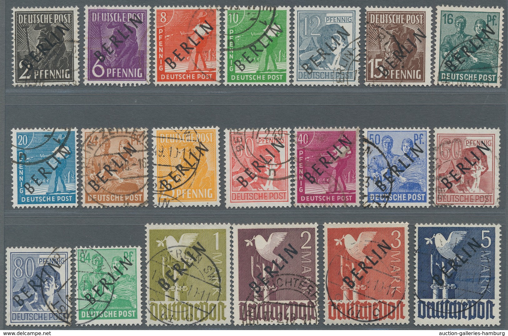 Berlin: 1948, Schwarzaufdruck, Rund Gestempelt, Gute Qualität, Gepr. Lippschütz BPP, Mi. 2400,00 - Nuevos