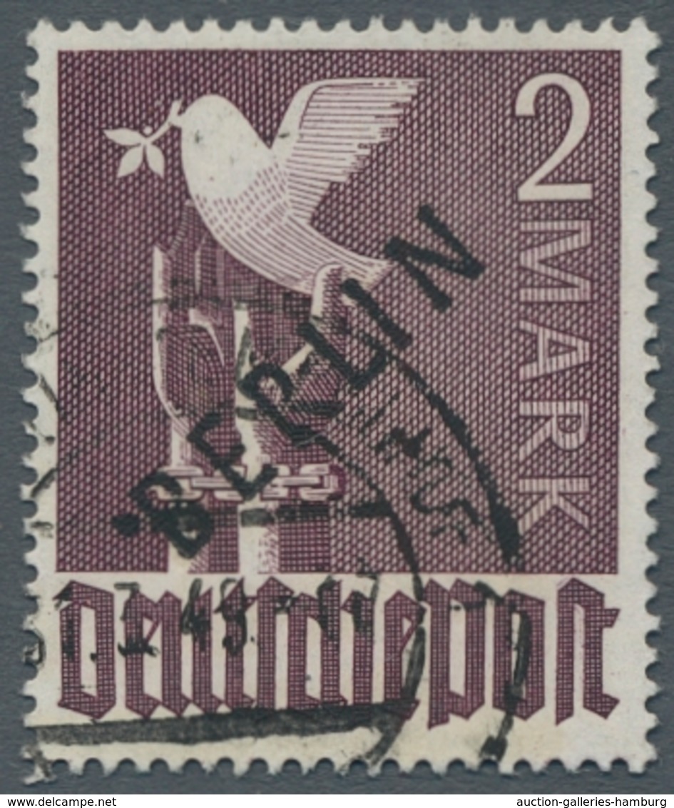 Berlin: 1948, "2 Bis 5 Mk. Schwarzaufdruck", Sauber Gestempelte Werte In Tadelloser Erhaltung, Aktue - Unused Stamps