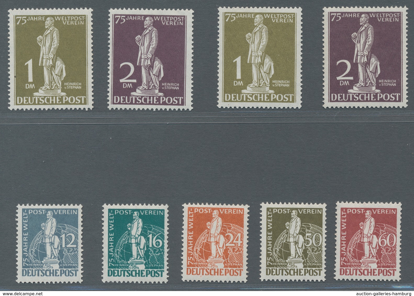 Berlin: 1949, Weltpostverein, Zwei Postfrische Sätze, Einwandfrei, Farbfrisch, Mi. 1500,00 - Unused Stamps