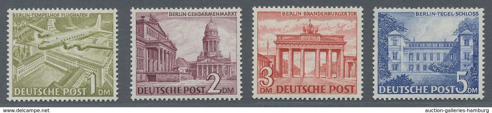 Berlin: 1949, Berliner Bauten (I), Postfrisch Kompletter Satz, Saubere Erhaltung, Mi. 750,00 - Nuevos