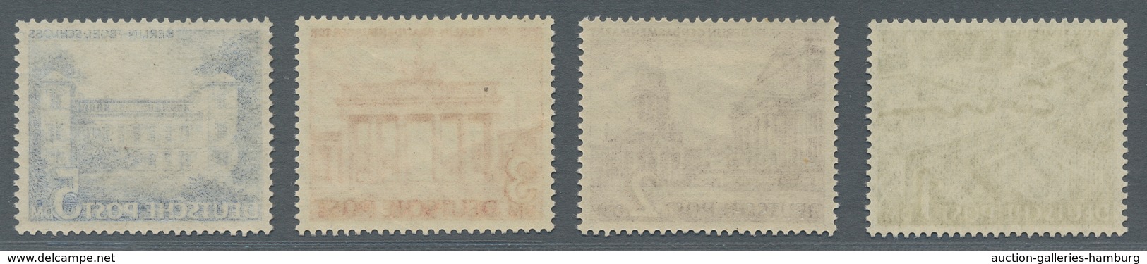 Berlin: 1949, Berliner Bauten (I), Postfrisch Kompletter Satz, Saubere Erhaltung, Mi. 750,00 - Nuevos