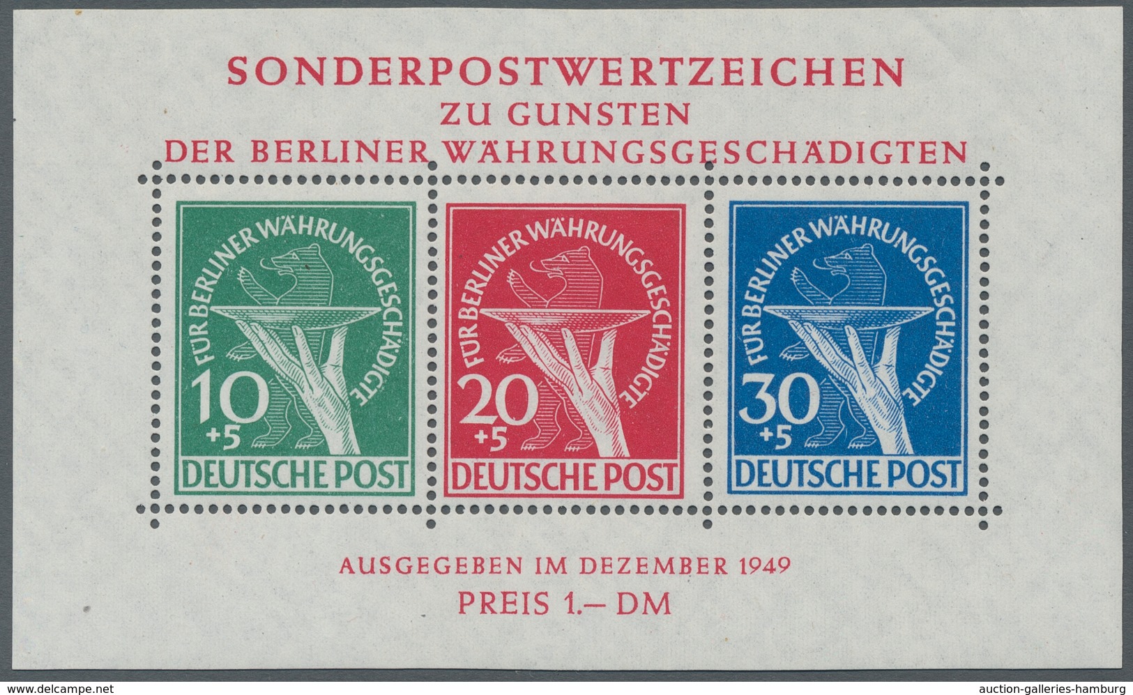 Berlin: 1949, Block 1, Saubere, Postfrische Erhaltung, Mi. 950,00 - Unused Stamps