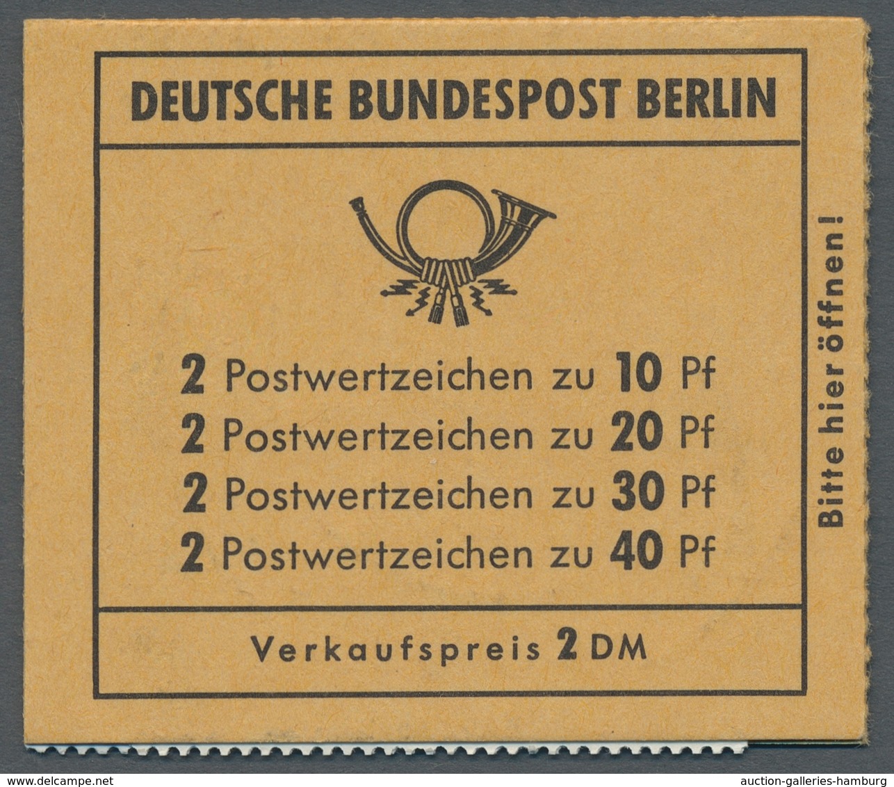 Berlin - Markenheftchen: 1972, "Unfallverhütung-Heftchen Mit Reklame D", Postfrisches Heftchen, Eins - Cuadernillos