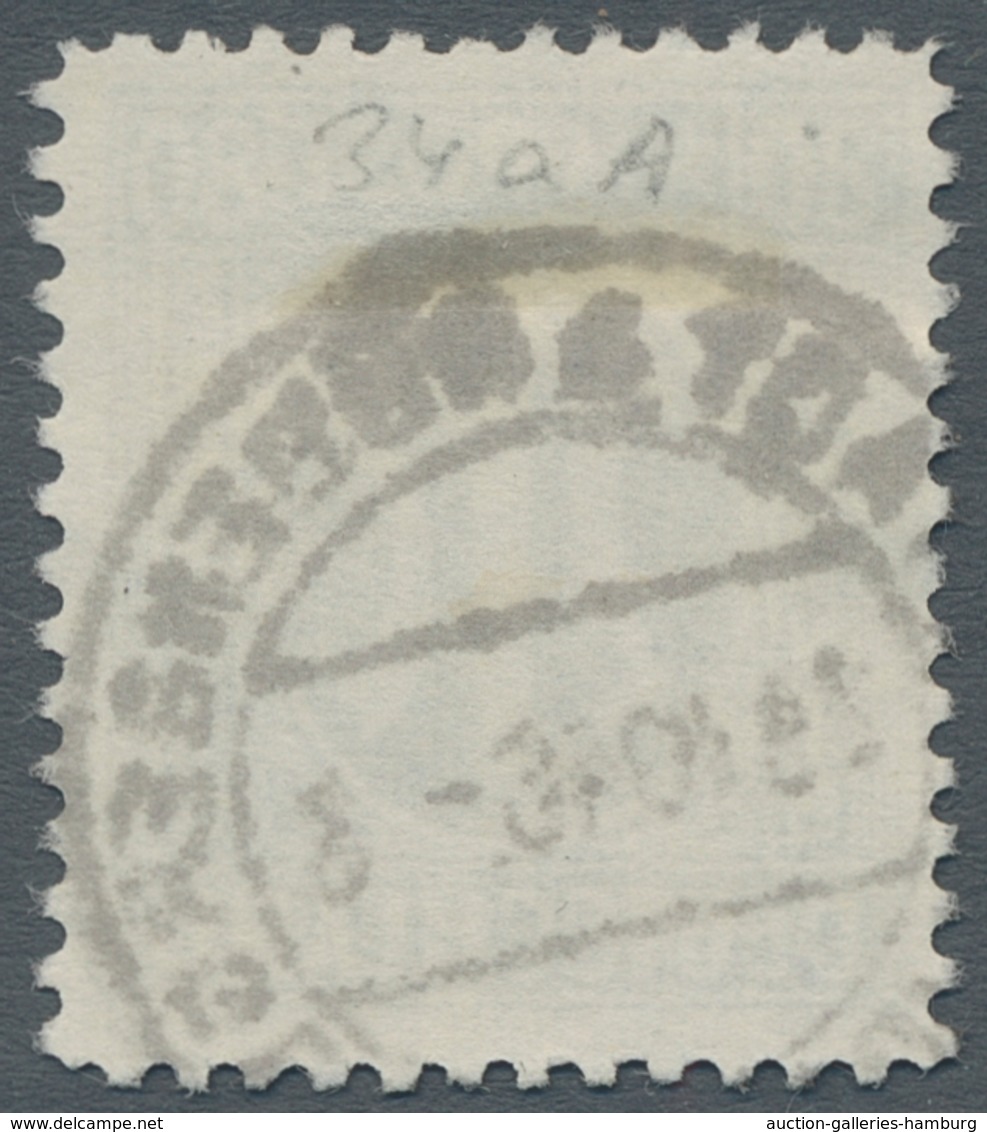 Bizone: 1945, AM-Post 80 Pfennig Schwarzviolettultramarin In Der 11er Zähnung Auf Sogen. "Alfelder P - Other & Unclassified