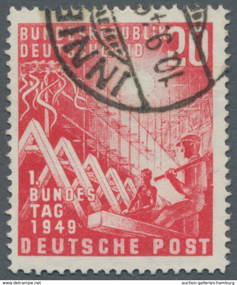 Bundesrepublik Deutschland: 1949, "Bundestag" 20 Pfennig Mit Plattenfehler Kleines "i" In Bundesrepu - Cartas & Documentos