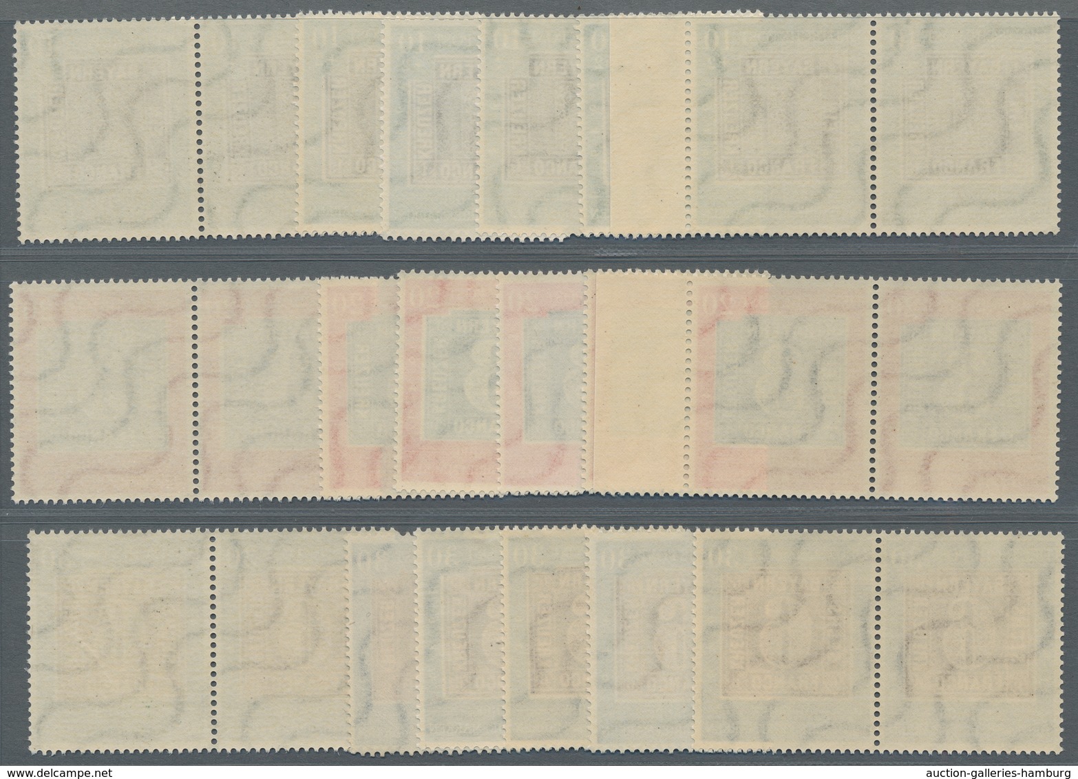 Bundesrepublik Deutschland: 1949, 100 Jahre Briefmarken, 8 Saubere Postfrische Sätze (4 Einzel- Und - Covers & Documents