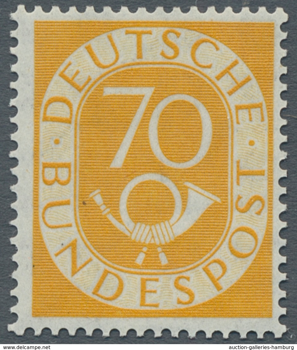 Bundesrepublik Deutschland: 1951, "Posthorn", Postfrischer Satz In Der Für Diese Ausgabe Normalen Zä - Cartas & Documentos