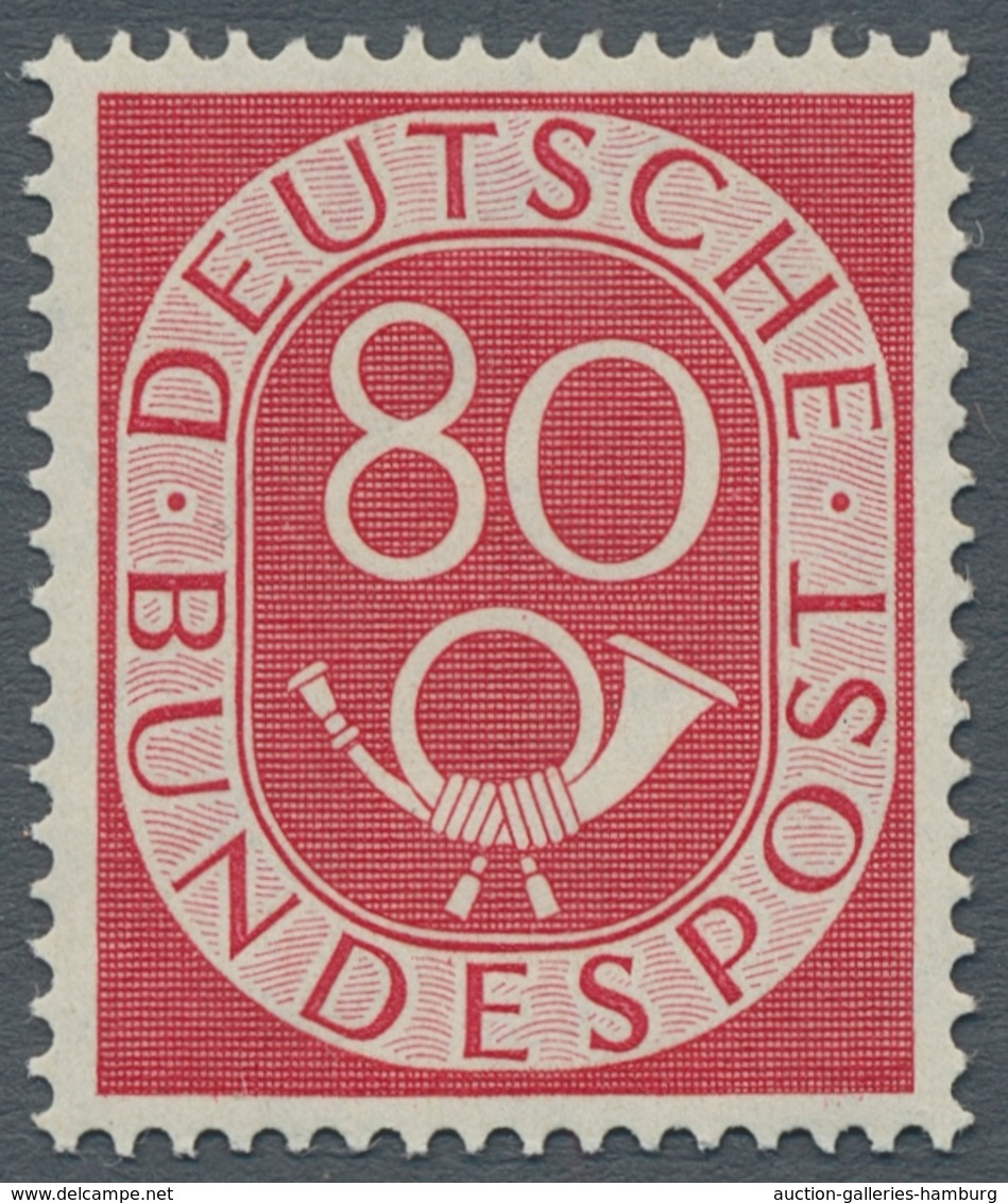 Bundesrepublik Deutschland: 1951, "Posthorn", Postfrischer Satz In Der Für Diese Ausgabe Normalen Zä - Cartas & Documentos