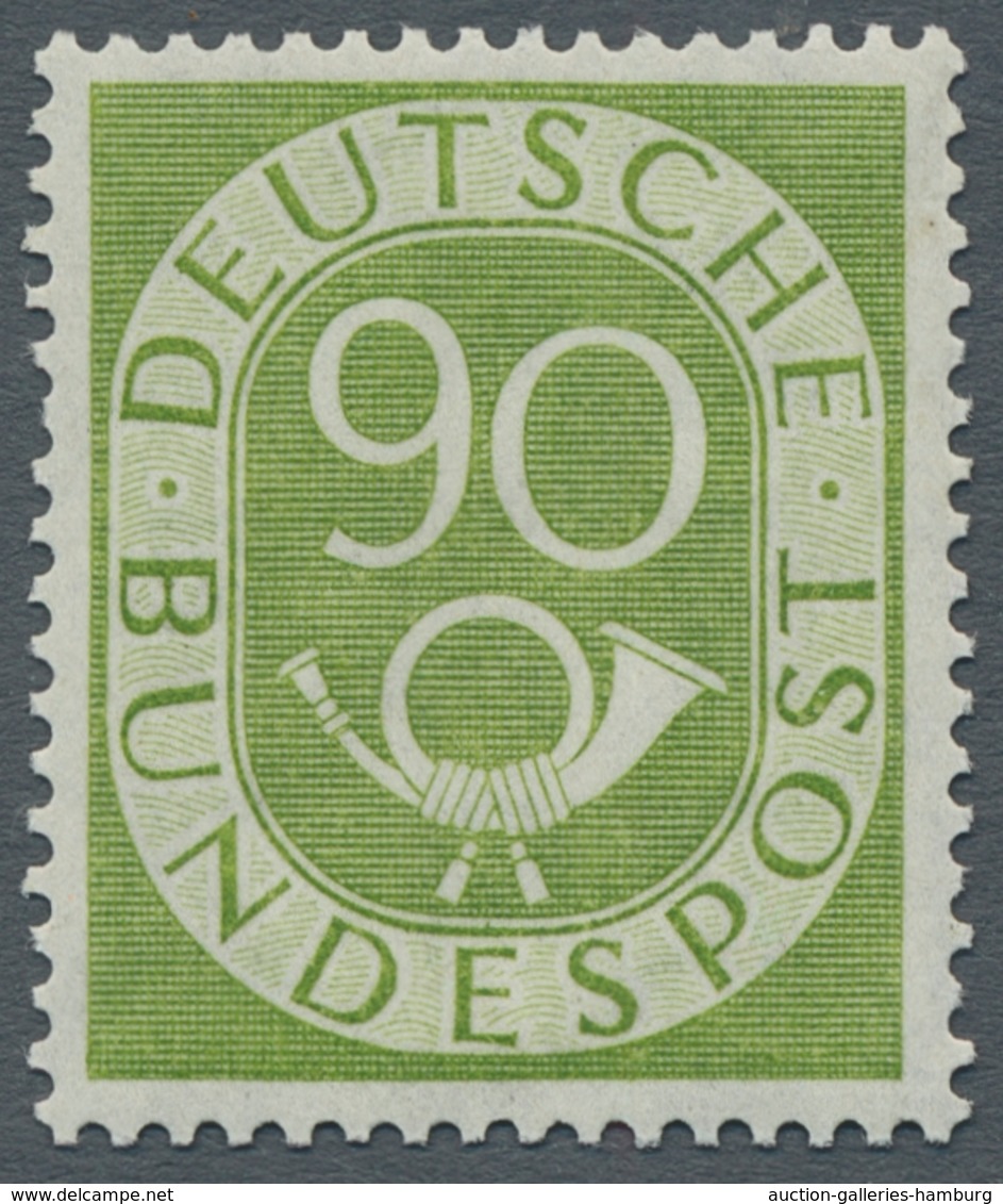 Bundesrepublik Deutschland: 1951, "Posthorn", Postfrischer Satz In Der Für Diese Ausgabe Normalen Zä - Cartas & Documentos