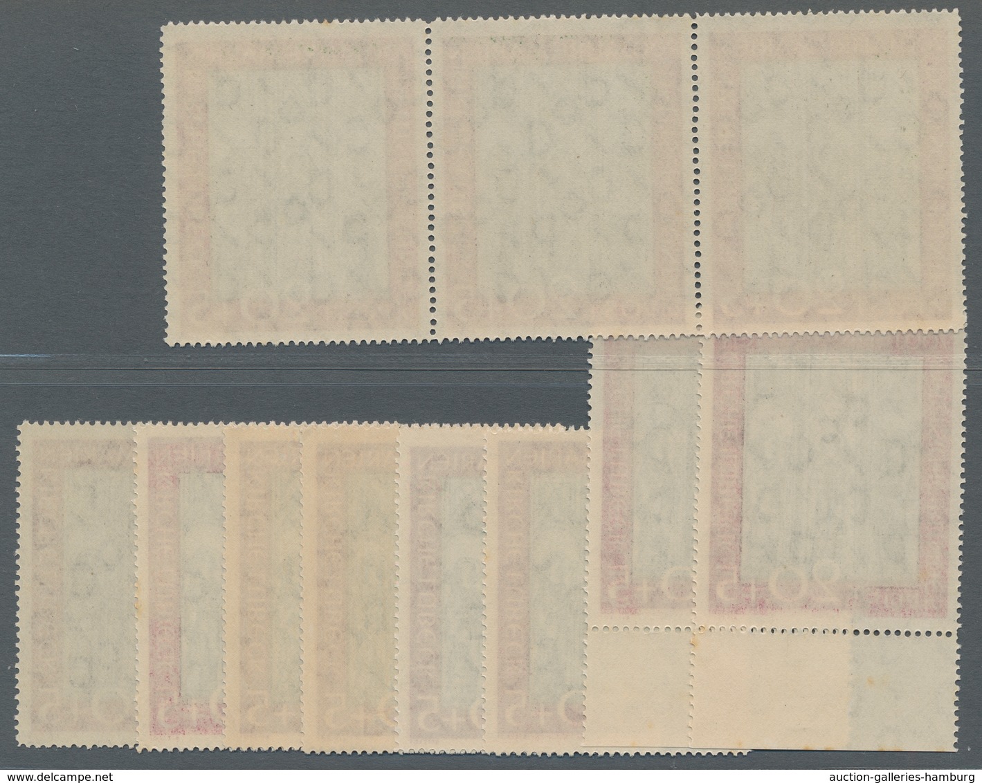 Bundesrepublik Deutschland: 1951, Marienkirche, 11 Postfrische Sätze, Sehr Schöne Erhaltung, Mit Dre - Covers & Documents