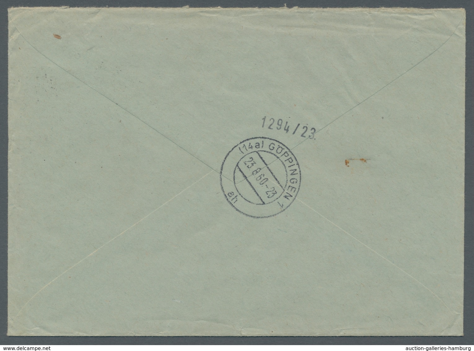 Bundesrepublik Deutschland: 1954, Heuss I, 25 Pf. Waagerechtes Ober-Eckrandpaar U. Einem Senkrechten - Cartas & Documentos