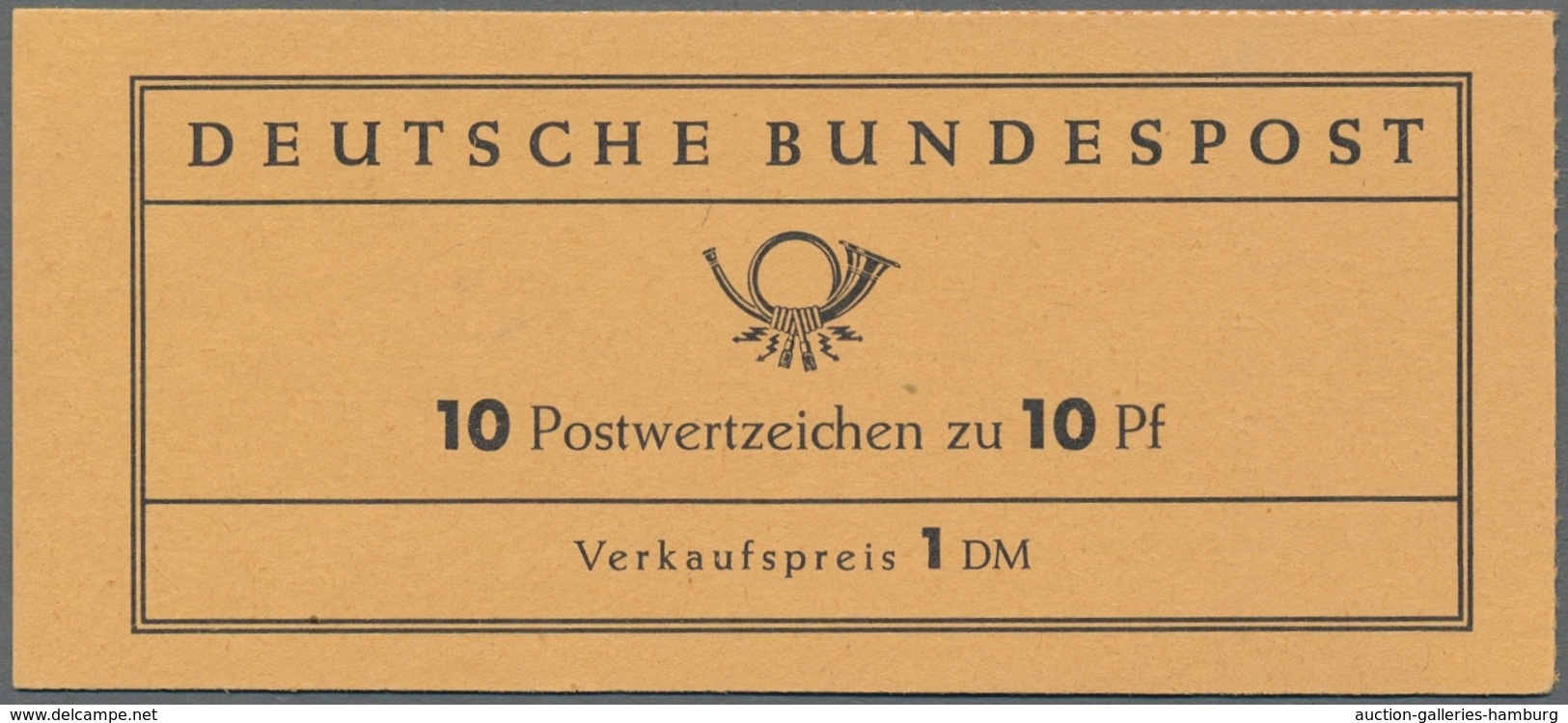 Bundesrepublik - Markenheftchen: 1963, "Dürer-Heftchen mit Reklame Böhringer", drei postfrische Heft