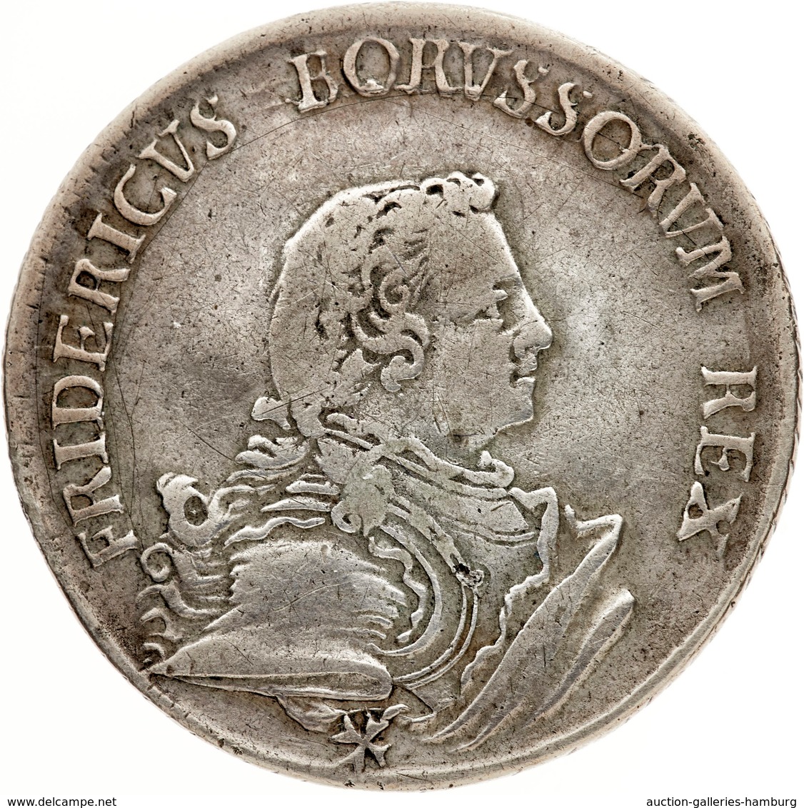 Preußen: 1750, "Friedrich II." 1 Thaler In Sehr Schöner Erhaltung. - Otros & Sin Clasificación