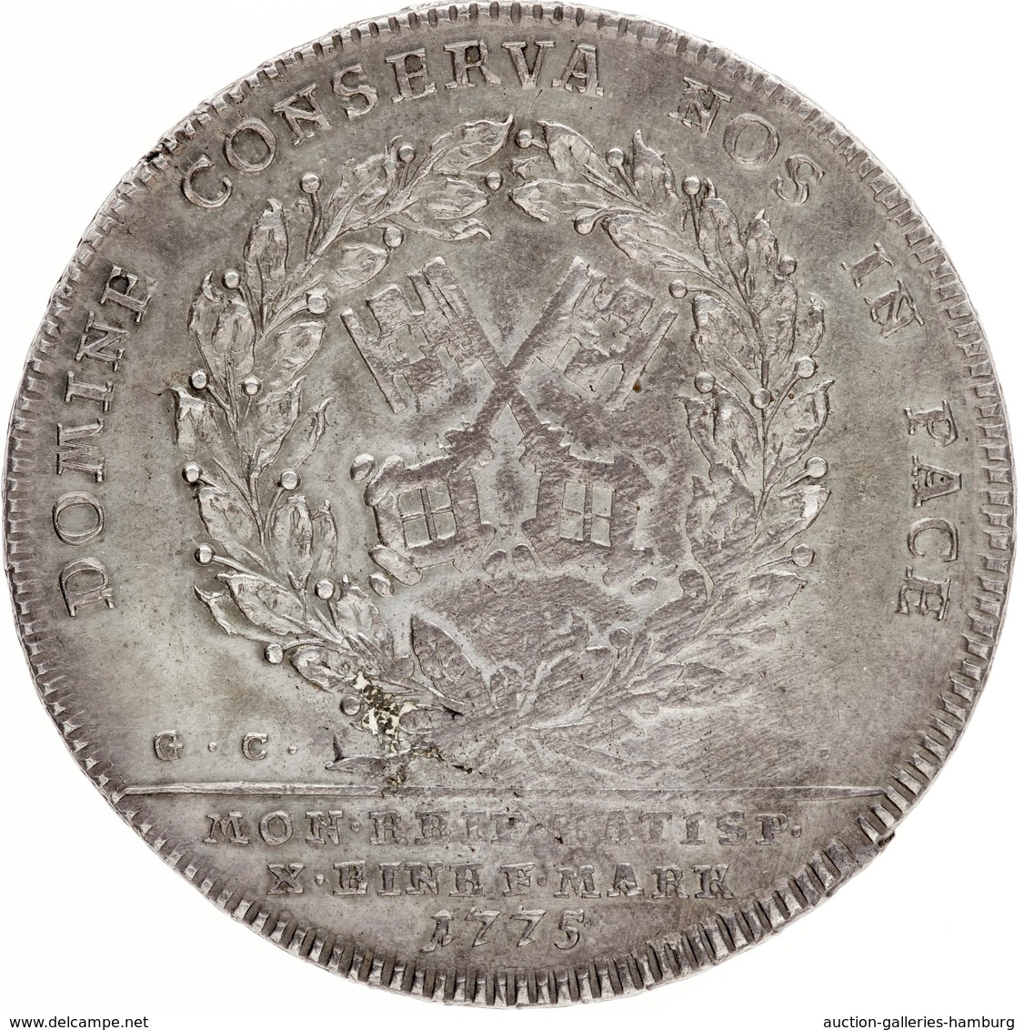 Regensburg: 1775, "Iosephvs II." 1 Thaler Mit Wappen "gekreuzte Schlüssel Auf Der Rückseite In Sehr - Otros & Sin Clasificación
