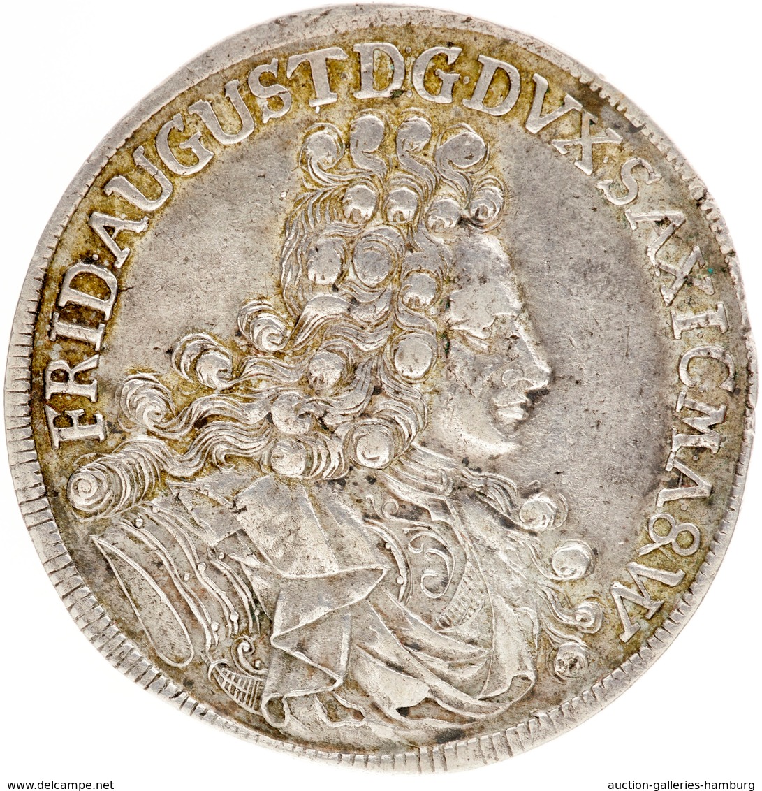 Sachsen: 1697, "Friedrich August I" (August Der Starke) 2/3 Thaler In Sehr Schöner Erhaltung. - Otros & Sin Clasificación