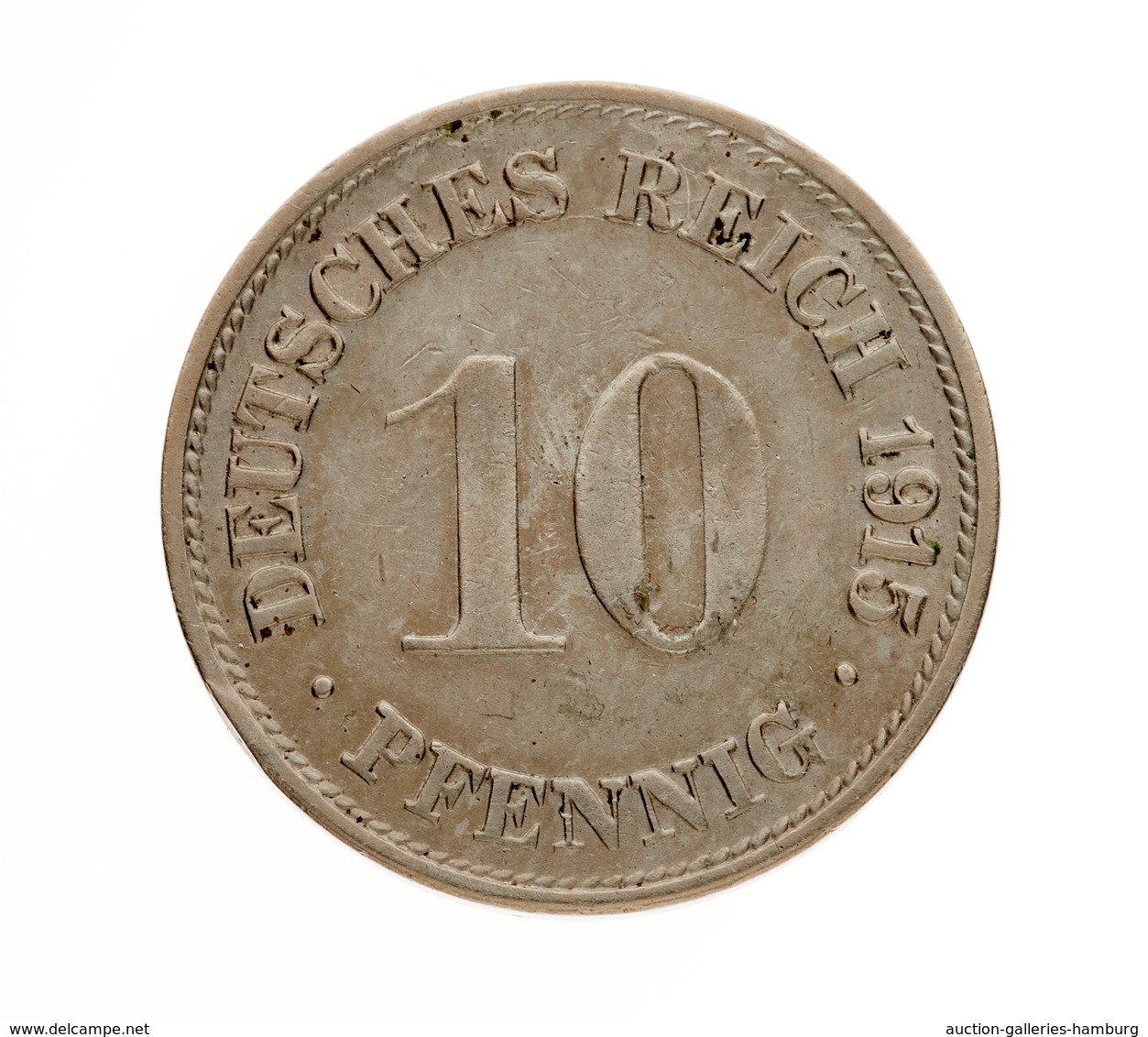 Umlaufmünzen 1 Pf. - 1 Mark: 1915, 10 Pfennig (Jaeger Nr. 13) Aus Der Prägestätte G In Sehr Schöner - Taler Et Doppeltaler