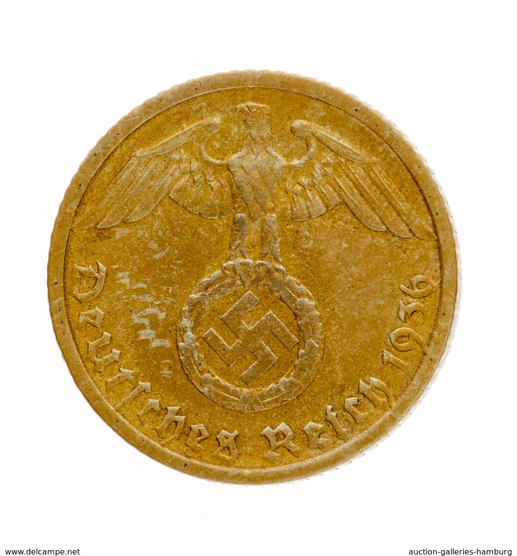 Drittes Reich: 1936, 5 Pfennig (Jaeger Nr. 363) Aus Der Prägestätte G In Sehr Schöner Erhaltung. - Other & Unclassified