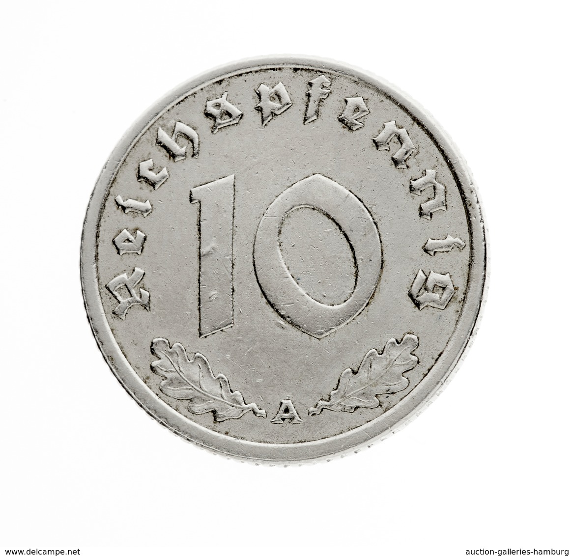 Drittes Reich: 1939, 10 Pfennig Aus Weißmetall Aus Der Prägestätte A In Sehr Schöner Erhaltung. - Other & Unclassified