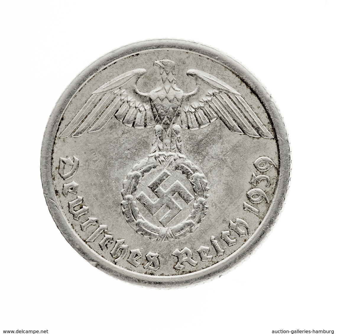 Drittes Reich: 1939, 10 Pfennig Aus Weißmetall Aus Der Prägestätte A In Sehr Schöner Erhaltung. - Other & Unclassified