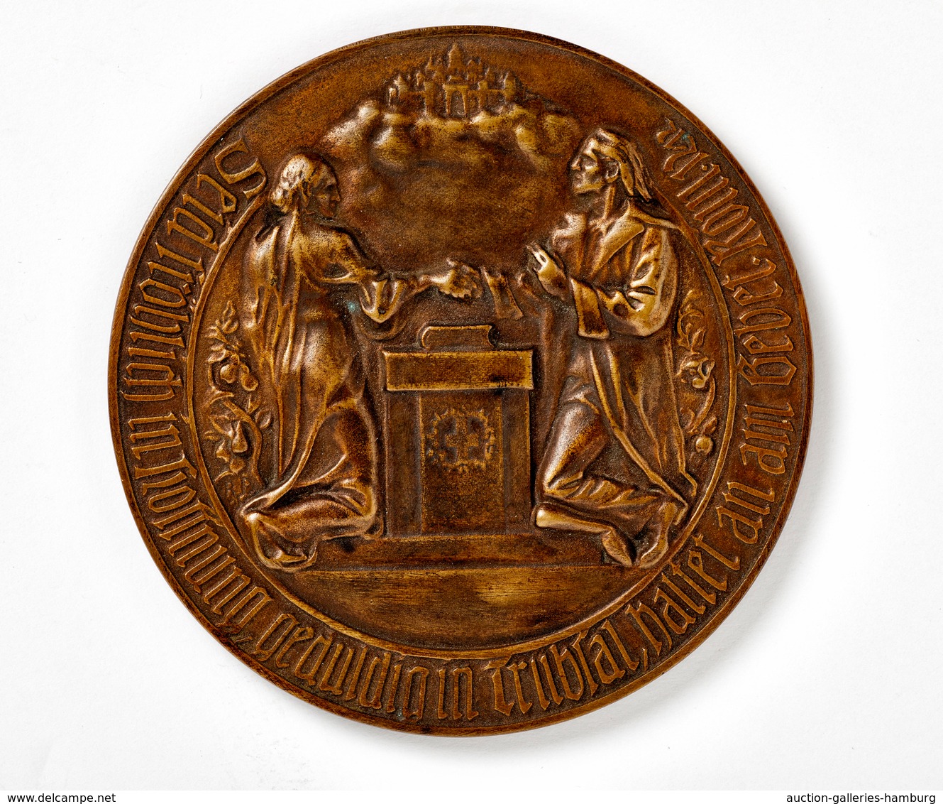 Medaillen - Religion: GOLDENE HOCHZEIT; Tadellos Erhaltene Bronzemedaille Im Originaletui Zur Golden - Sin Clasificación