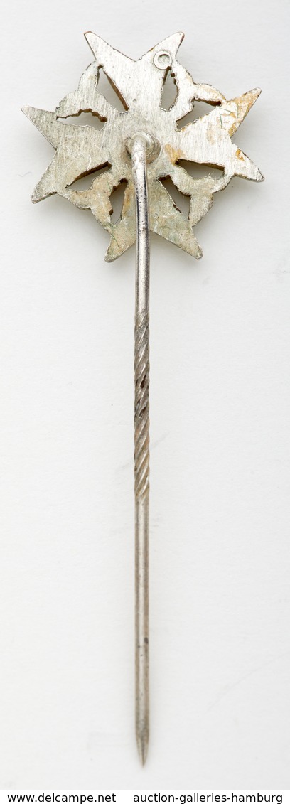 Orden & Ehrenzeichen: 3.REICH; "Spanienkreuz" In Silber In Miniaturform Als Anstecknadel In Sehr Gut - Other & Unclassified