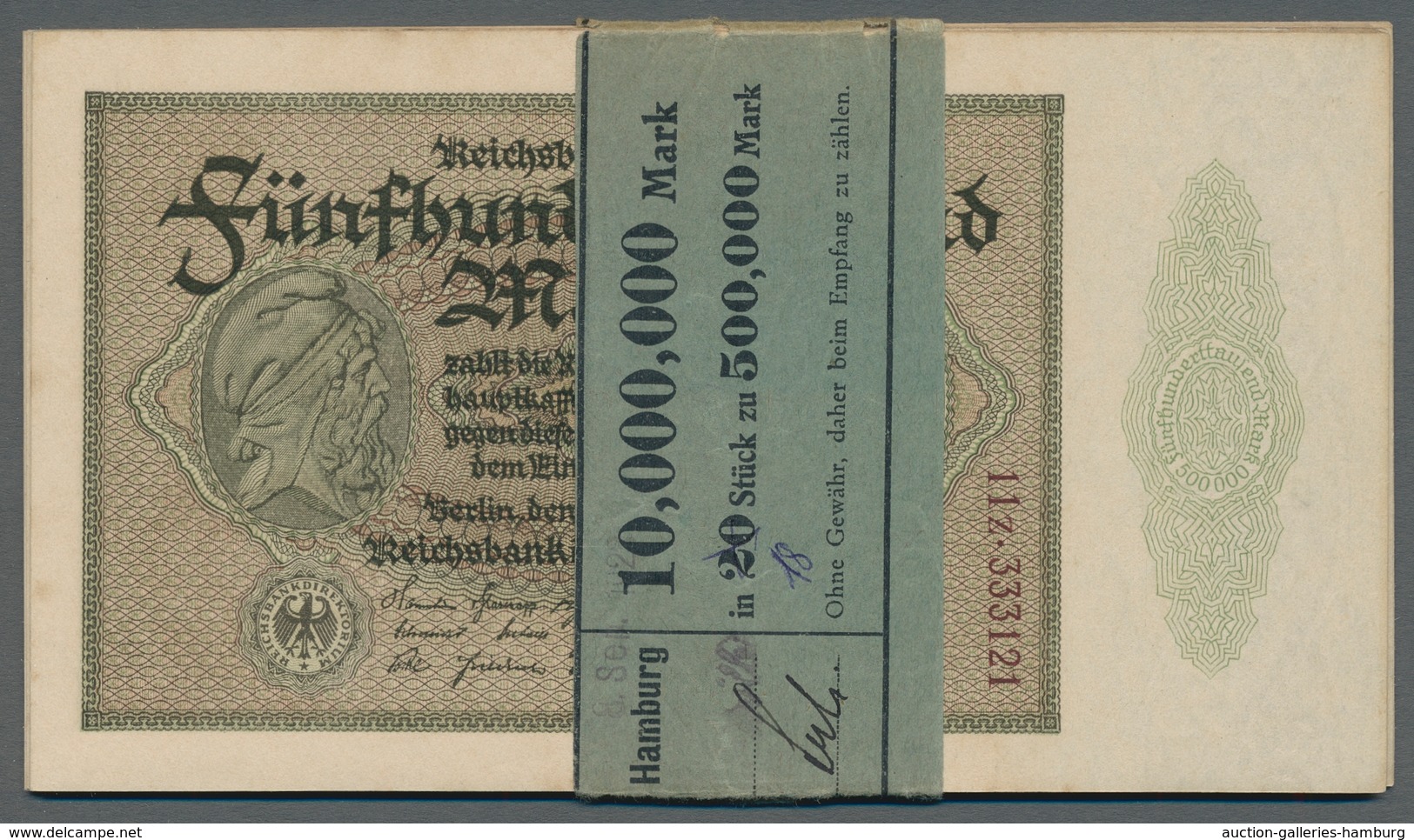 Deutschland - Deutsches Reich Bis 1945: 1923, 18 Stück Der Reichsbanknote Zu 500.000 Mark Vom 1.Mai - Otros & Sin Clasificación