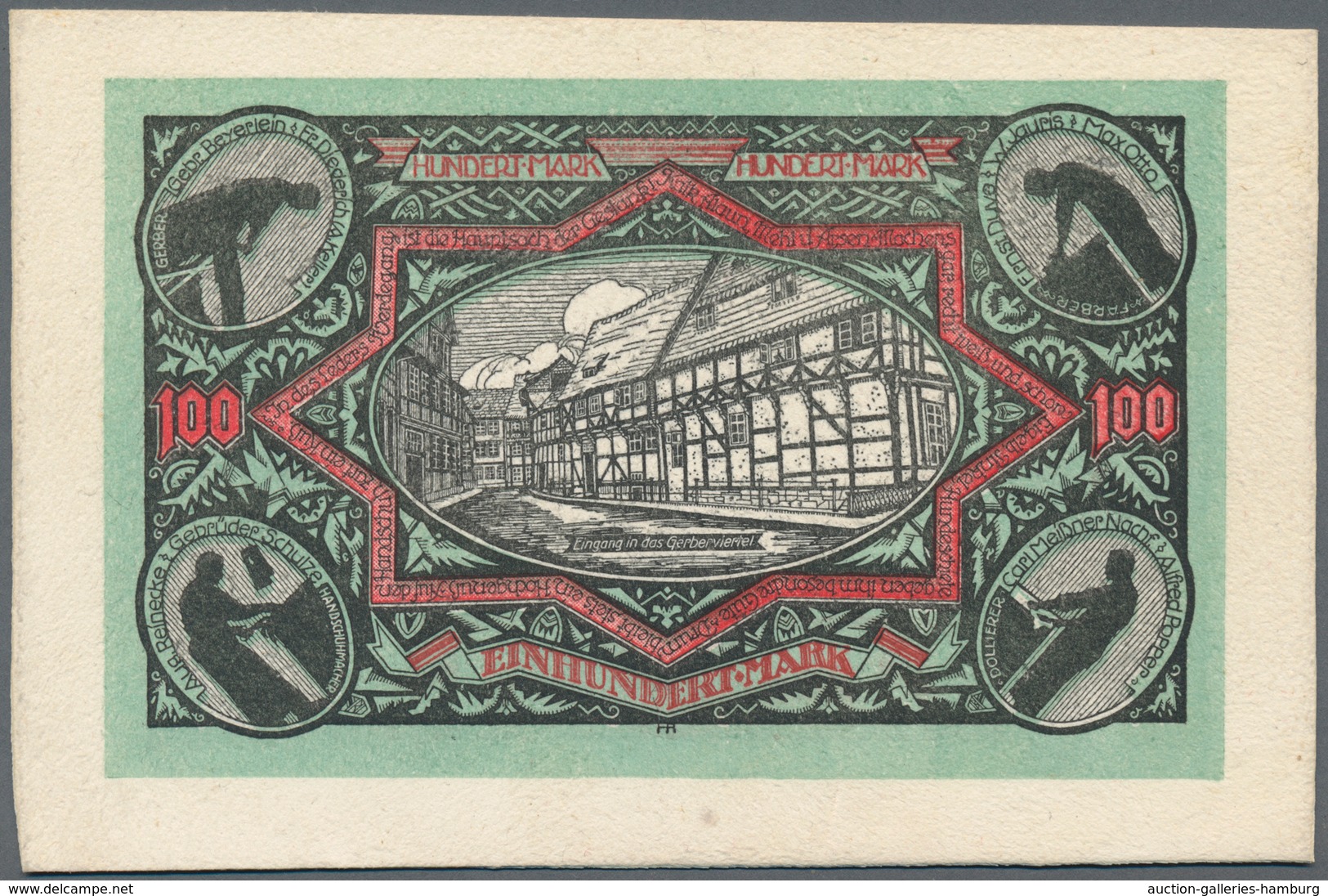 Deutschland - Notgeld Besonderer Art: Osterwieck Am Harz, 20, 50, 100 Mark, 1.5.1922, Auf Leder Gedr - Sonstige & Ohne Zuordnung