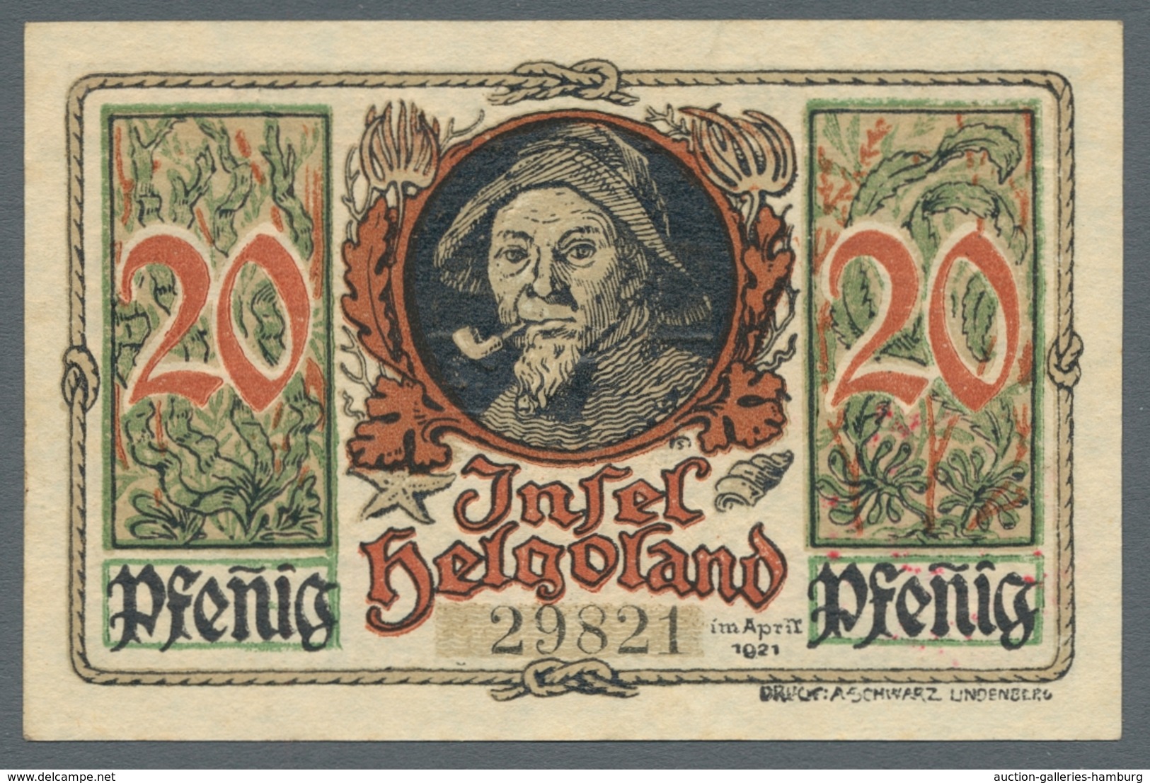 Deutschland - Notgeld - Schleswig-Holstein: HELGOLAND; 1919-1923, varianterreicher Bestand von etwa