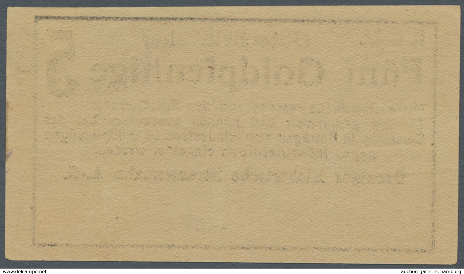 Deutschland - Notgeld - Ehemalige Ostgebiete: DANZIG; 1923, Notgeldschein über 5 Goldpfennige Der "D - Otros & Sin Clasificación
