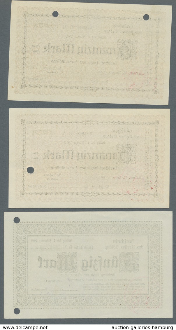 Deutschland - Notgeld - Ehemalige Ostgebiete: GOLDAP; 1918, Partie Von 4 Notgeldscheinen Des "Kreis - Otros & Sin Clasificación