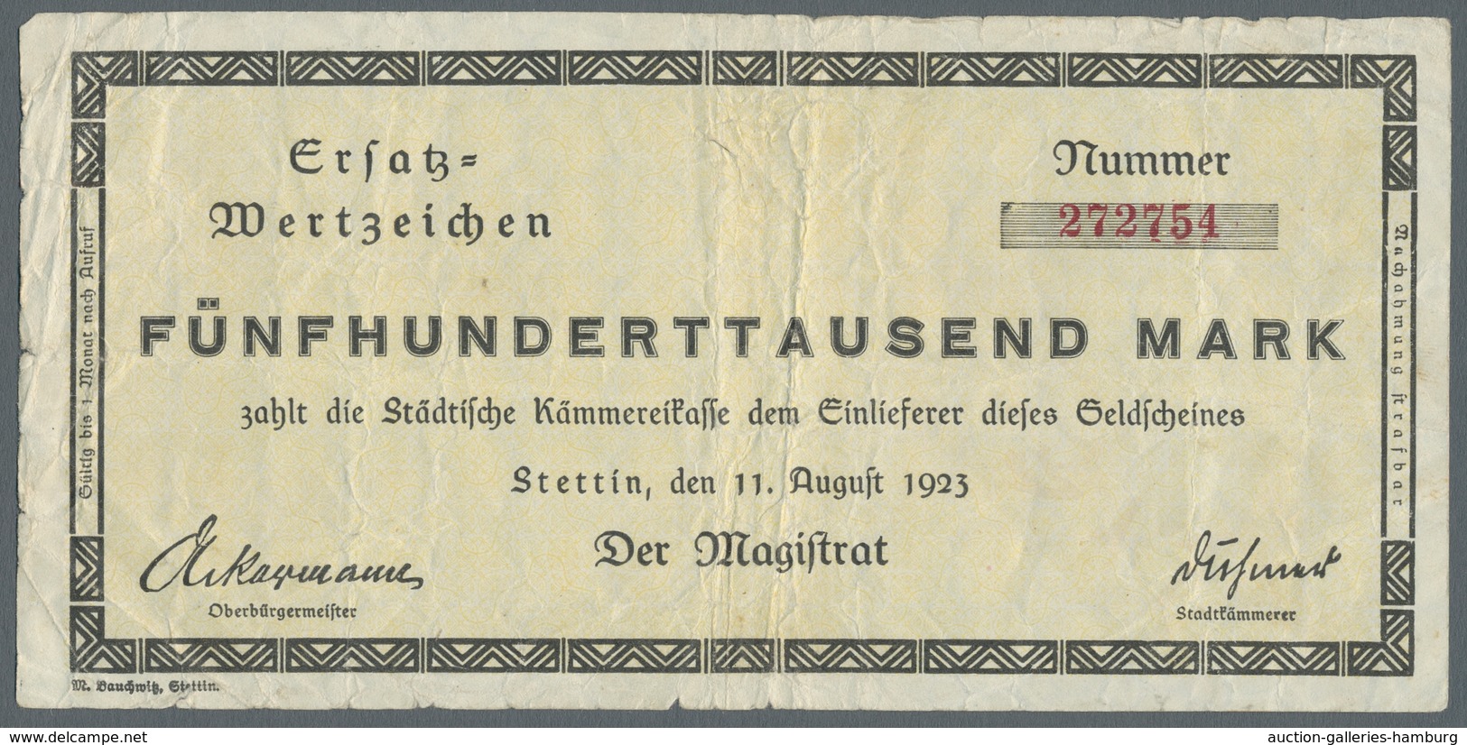 Deutschland - Notgeld - Ehemalige Ostgebiete: STETTIN; 1917-1923, Partie Von 29 überwiegend Verschie - Other & Unclassified