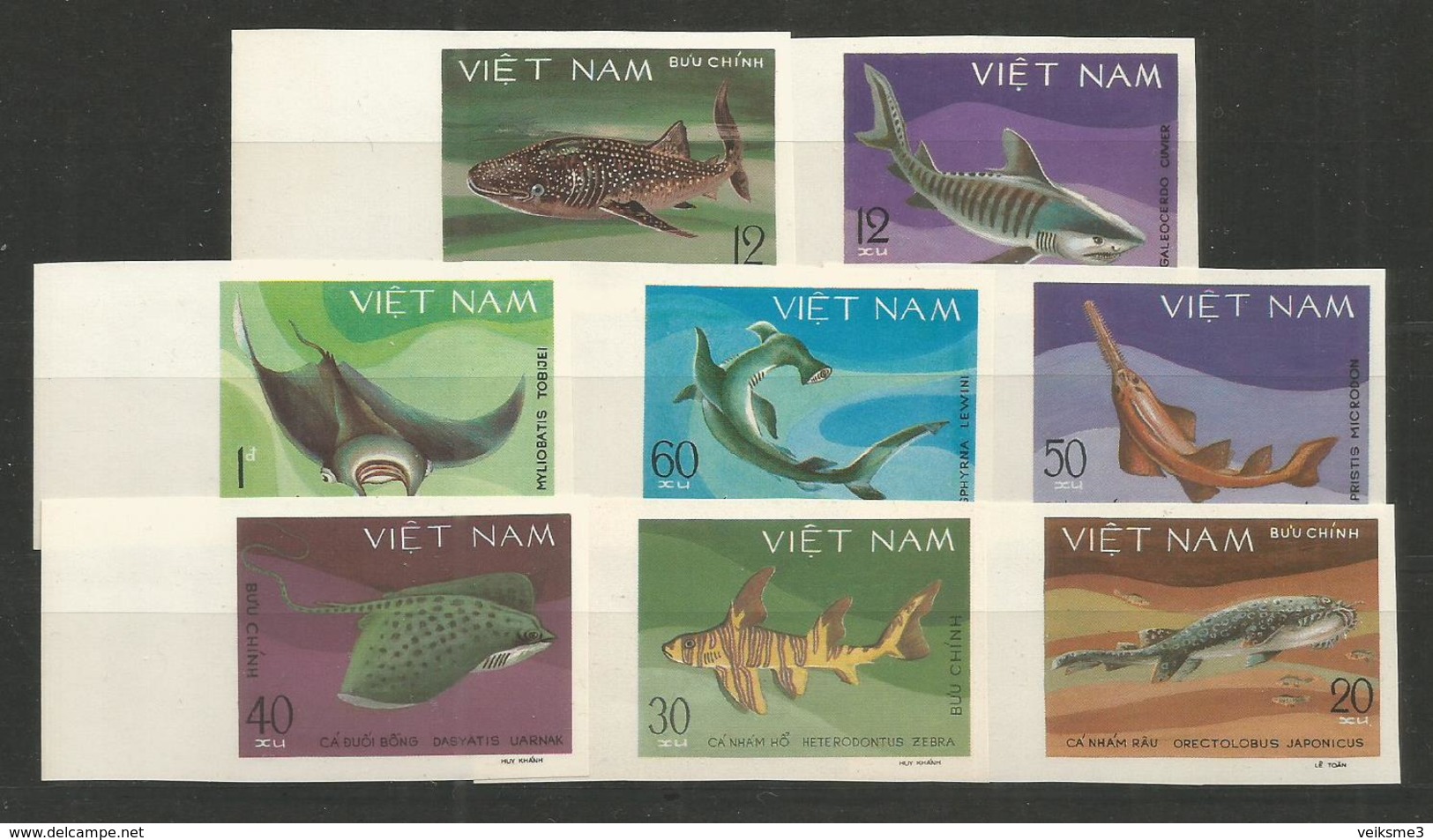 VIETNAM - MNH - Animals - Fishes - Imperf. - Poissons