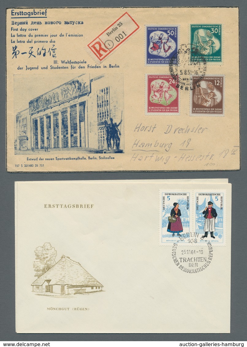 Deutschland: 1905-1967 (ca.), Bestand Von Etwa 370 Belegen Mit Dem Schwerpukt Bei Den Gebrauchten Un - Colecciones