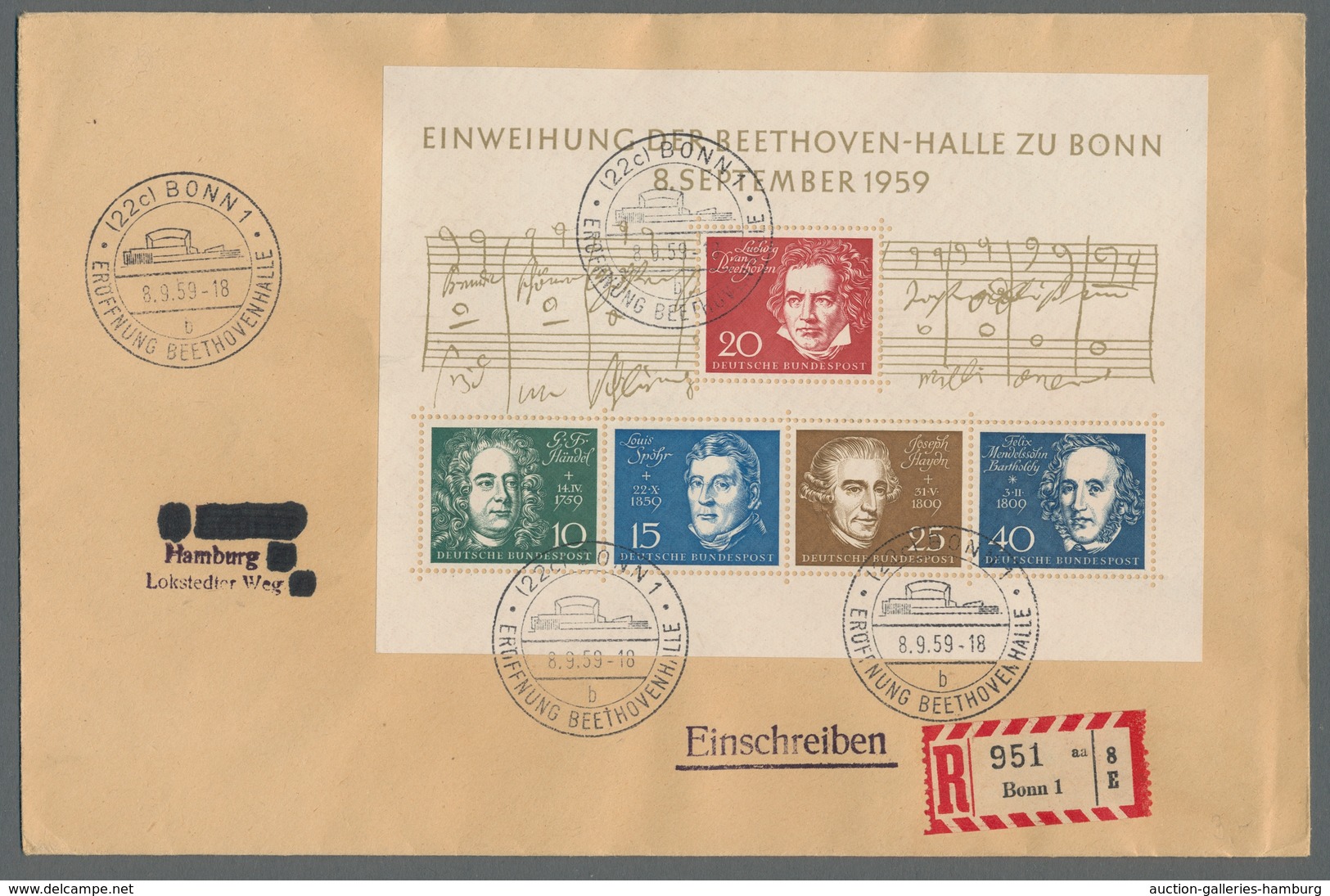 Deutschland: 1869-1964, Partie Von Etwa 100 Belegen Mit U.a. Deutschem Reich, Kontrollrat, Bund Und - Collections