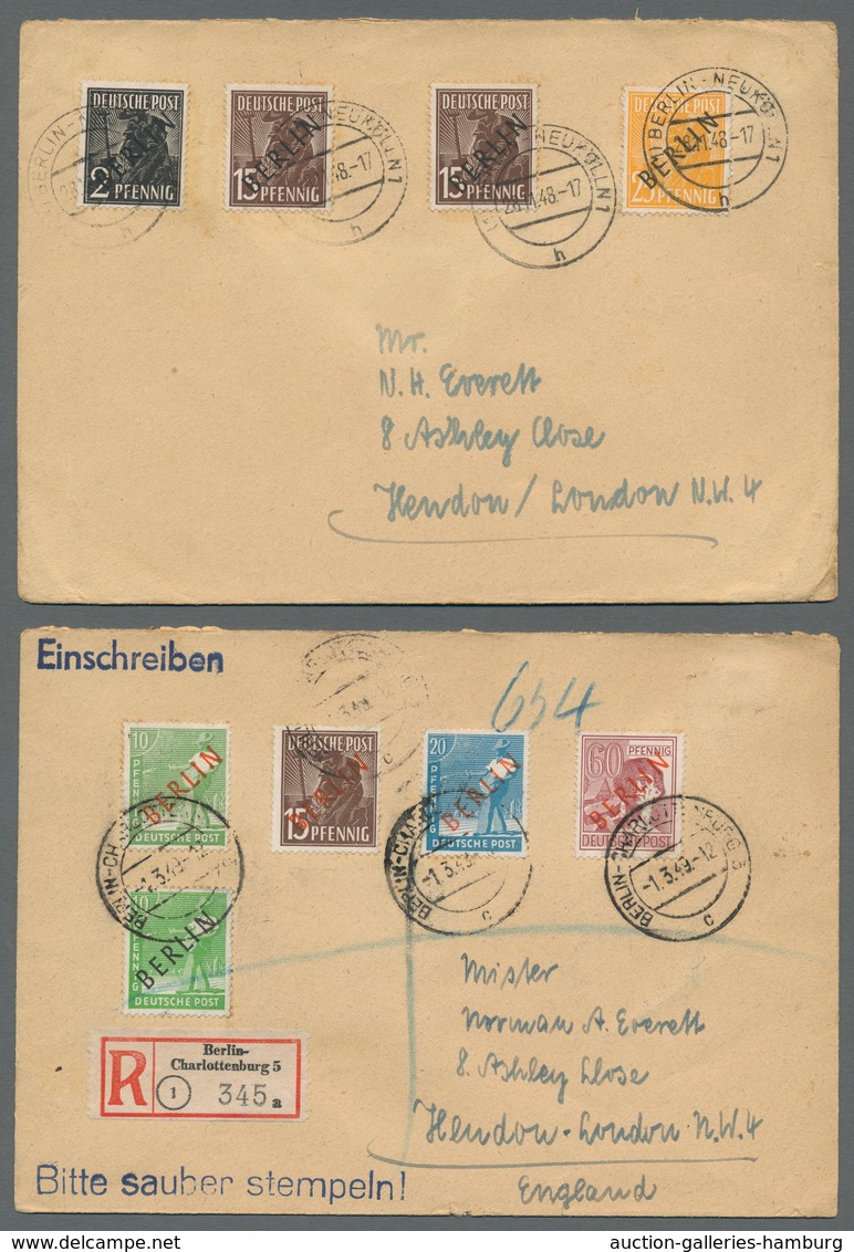 Deutschland: 1869-1964, Partie Von Etwa 100 Belegen Mit U.a. Deutschem Reich, Kontrollrat, Bund Und - Collections
