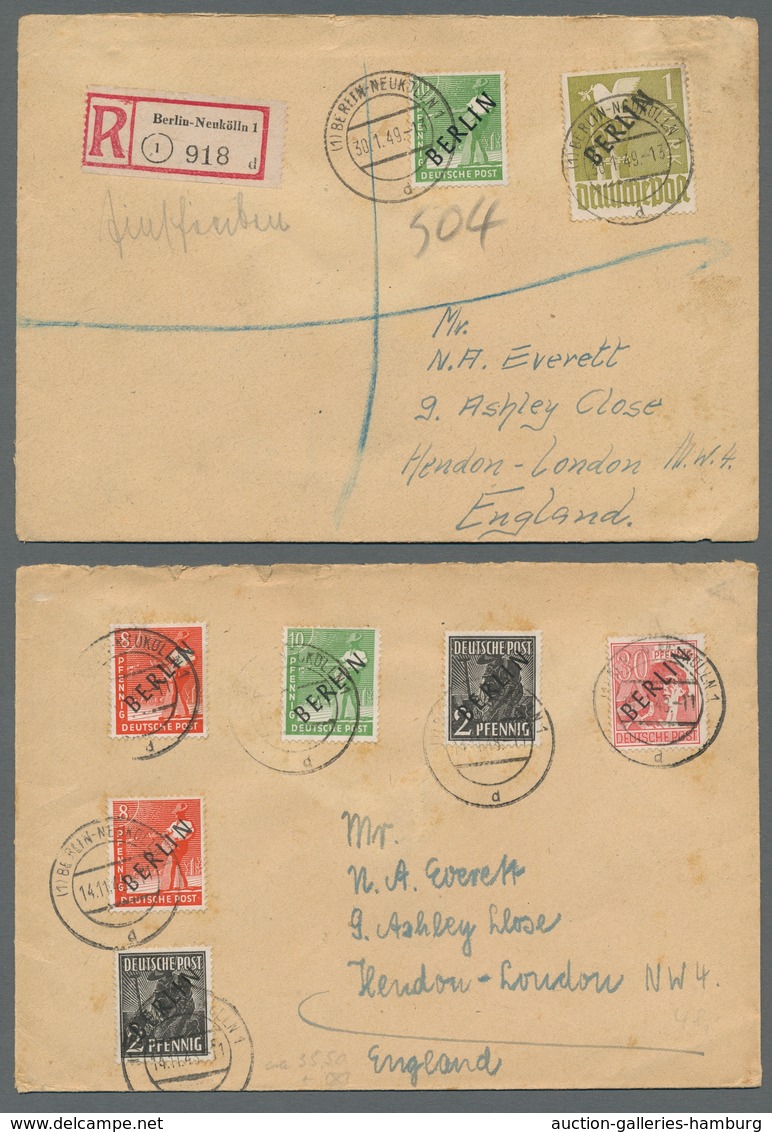 Deutschland: 1869-1964, Partie Von Etwa 100 Belegen Mit U.a. Deutschem Reich, Kontrollrat, Bund Und - Collections