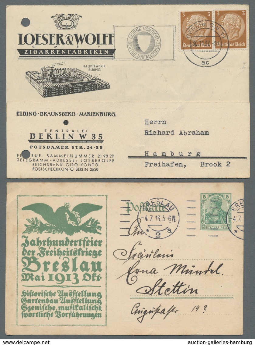 Deutschland: 1838-1949, Partie Von Etwa 110 Belegen Mit U.a. Altdeutschland, Deutschem Reich Und Div - Colecciones