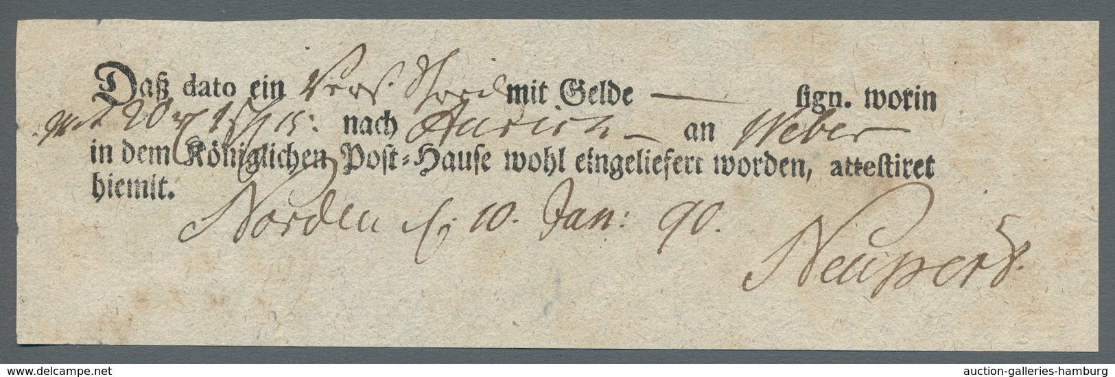 Deutschland: 1790 - 1995, DEUTSCHE GESCHICHTE ALS POSTGESCHICHTE - NIEDERSACHSEN. In Dieser Dreibänd - Collections