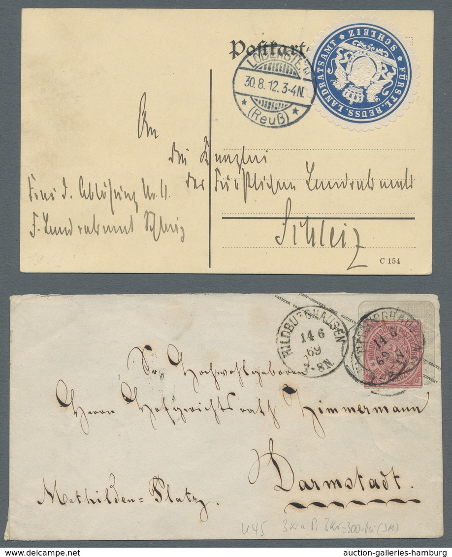 Deutschland: 1802-1994, DEUTSCHE GESCHICHTE ALS POSTGESCHICHTE - THÜRINGEN. Die territoriale und und