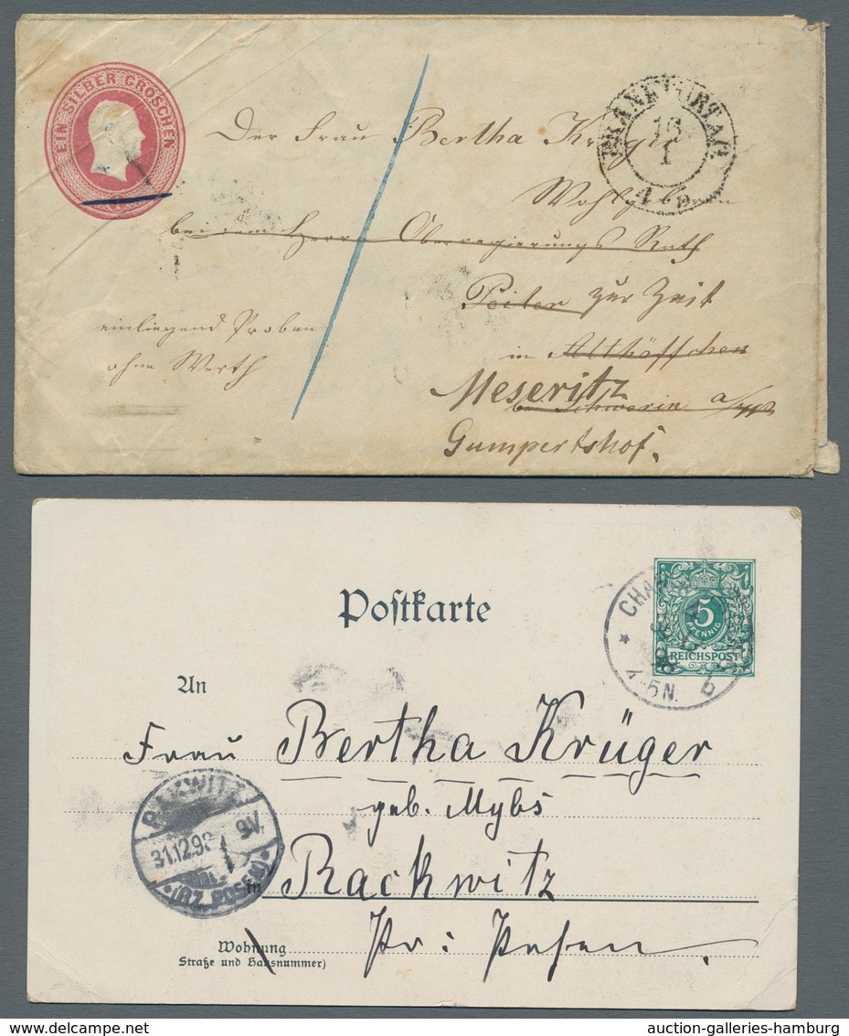 Altdeutschland Und Deutsches Reich: 1865-1923, Bestand Von über 60 Belegen Mit Altdeutschland, Deuts - Collections