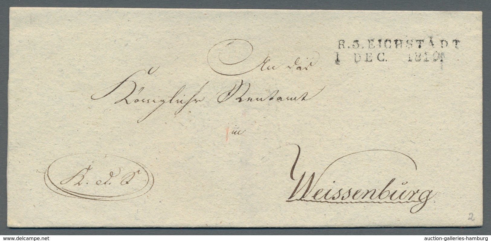 Bayern - Vorphilatelie: 1808-1848, 39 Saubere Vorphilatelistische Briefe, Teilweise Mit Rayonstempel - Precursores