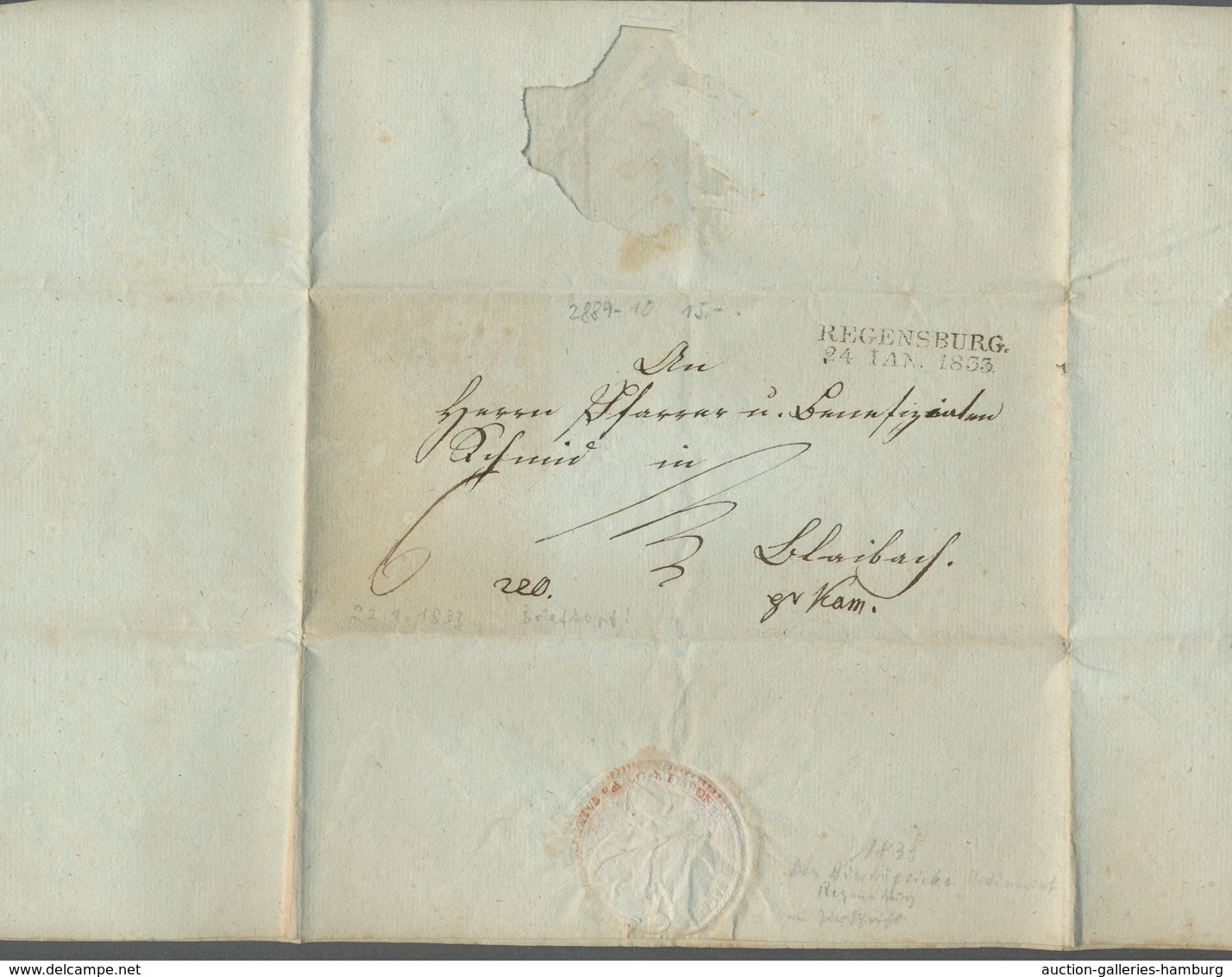 Bayern - Vorphilatelie: 1808-1848, 39 Saubere Vorphilatelistische Briefe, Teilweise Mit Rayonstempel - Precursores
