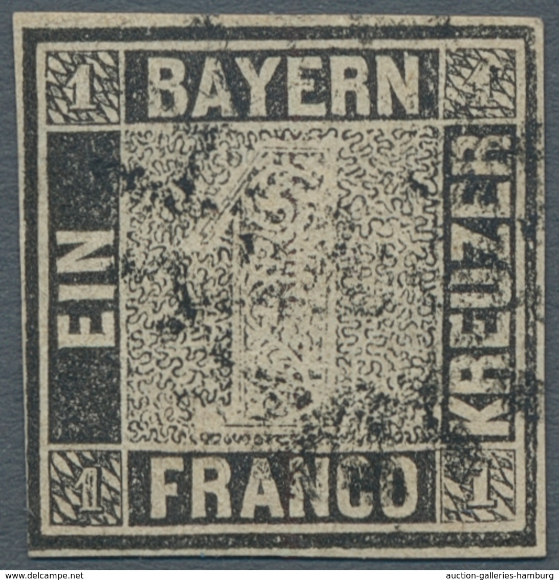 Bayern - Marken Und Briefe: 1849-1920, Gestempelte Sammlung Im Lindner-T-Falzlosalbum, Dabei Die Qua - Altri & Non Classificati