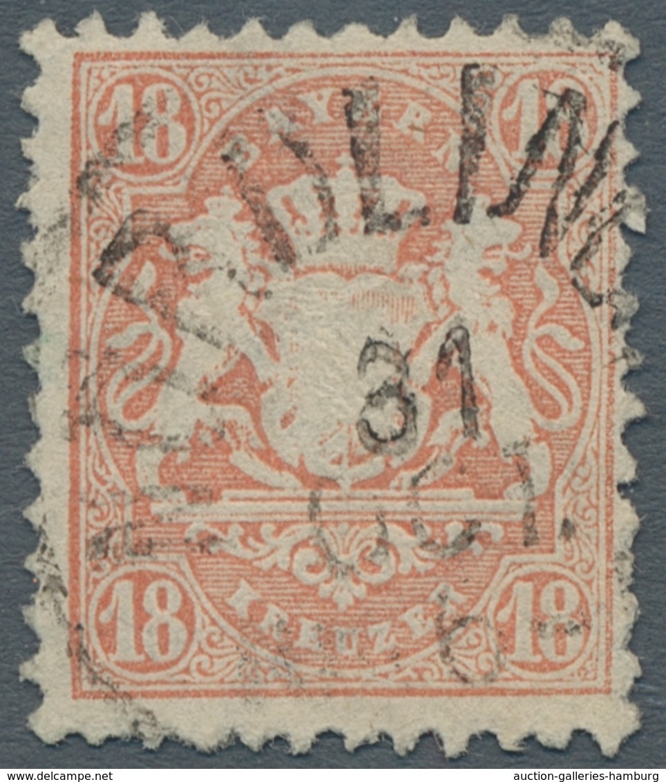 Bayern - Marken und Briefe: 1849-1920, gestempelte Sammlung im Lindner-T-Falzlosalbum, dabei die Qua