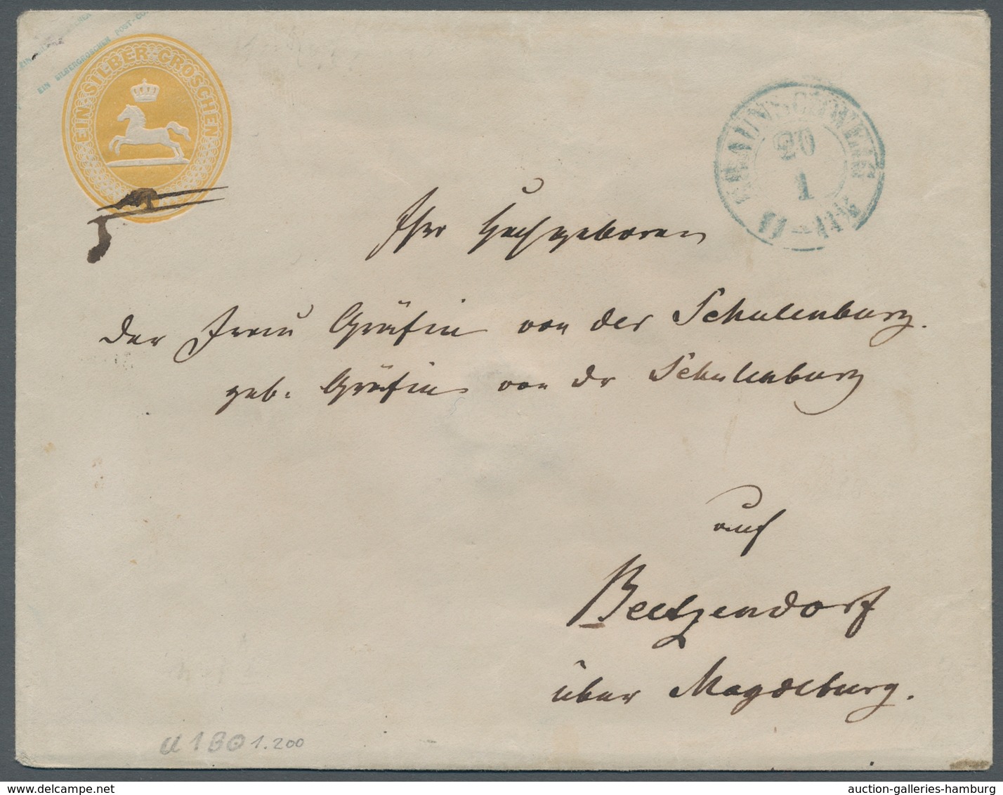 Braunschweig - Marken und Briefe: 1852/1865; ausserordentlich reichhaltige Sammlung der Markenausgab