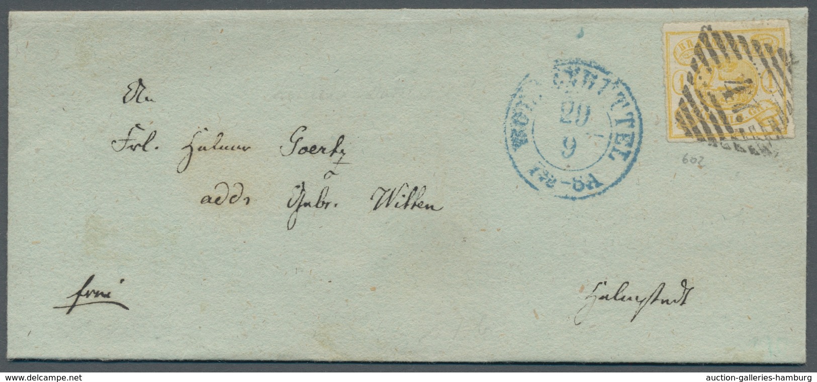 Braunschweig - Marken und Briefe: 1852/1865; ausserordentlich reichhaltige Sammlung der Markenausgab