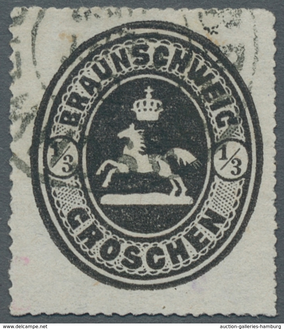 Braunschweig - Marken und Briefe: 1852/1865; ausserordentlich reichhaltige Sammlung der Markenausgab