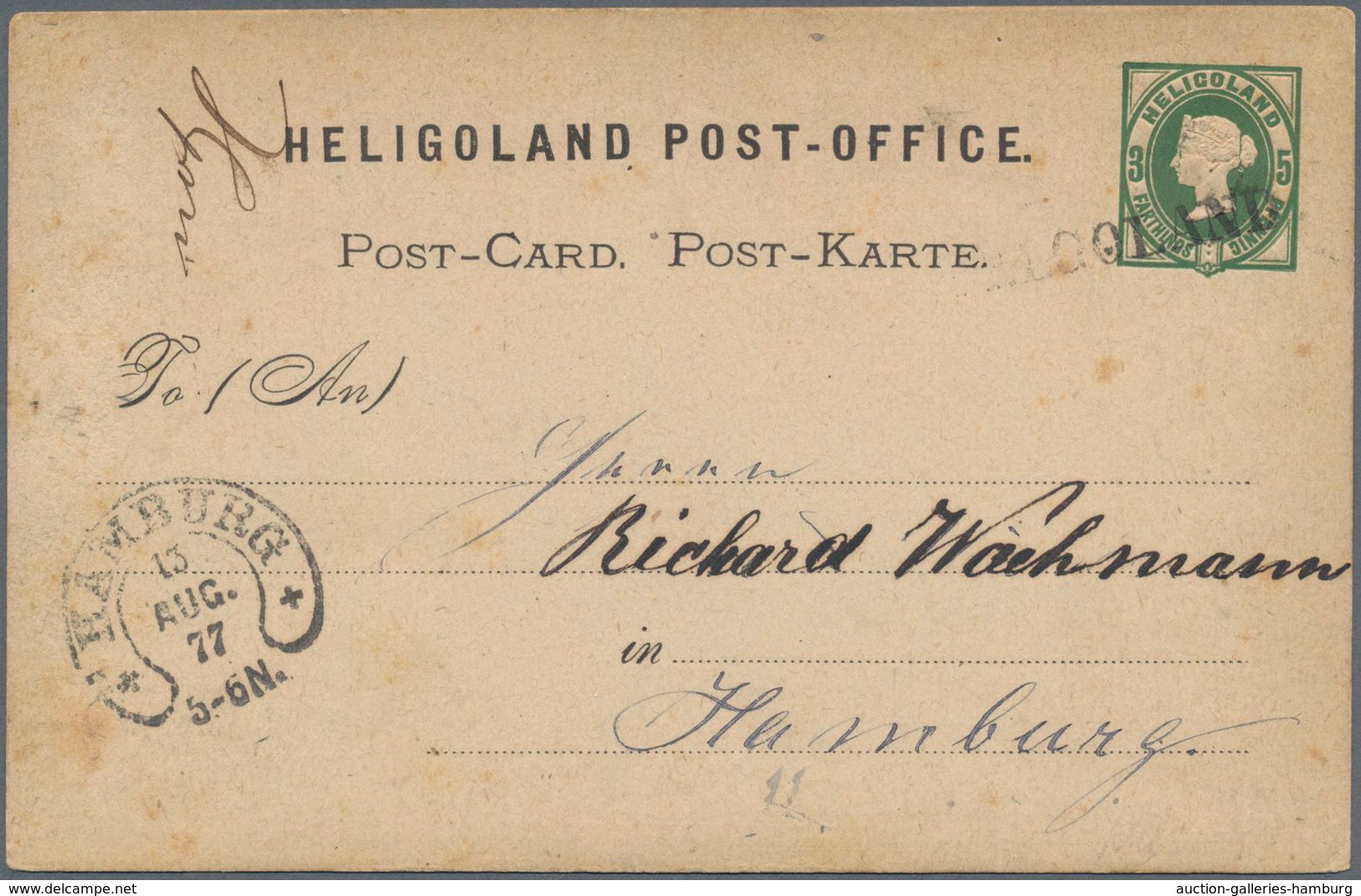 Helgoland - Marken Und Briefe: 1867/1890, Zusammenstellung Mit Marken Und Belegen, Dabei U.a. MiNr. - Heligoland